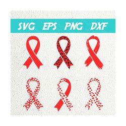 Red Ribbon Week SVG, Ribbon Bundle PNG