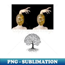 WITCHES TREE - Halloween Witch Hand  Halloween Witches  Witch Mask  Halloween Costume - Instant PNG Sublimation Download - Bring Your Designs to Life
