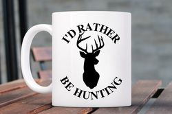 i would rather be hunting deer coffee mug,  deer hunter, gift for hunter