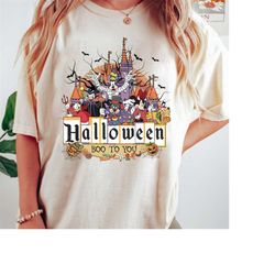 Vintage Mickey & Friends Comfort Color Shirt, Mickeys Halloween Party Shirt, Disney Halloween Pumpkin Shirt, Halloween S
