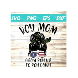 Boy Mom from son up to son down SVG