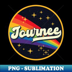 Journee  Rainbow In Space Vintage Style - Artistic Sublimation Digital File - Instantly Transform Your Sublimation Projects