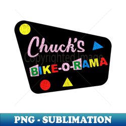 Chucks Bike-O-Rama Vintage - Exclusive Sublimation Digital File - Create with Confidence
