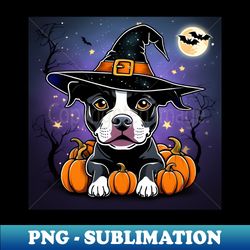 Staffordshire Bull Terrier Halloween - Instant PNG Sublimation Download - Add a Festive Touch to Every Day