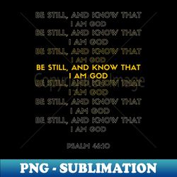 bible verse - be still and know that i am god - sripture verse - christianity - faith - digital sublimation download file - unlock vibrant sublimation designs