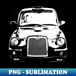 London black cab taxi monoblock white - Trendy Sublimation Digital Download - Create with Confidence