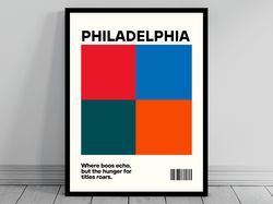 Philadelphia Sports Team Art Color Citizens Bank Lincoln Financial Wells Fargo Oil Paint Phillies 76ers Flyers Eagles