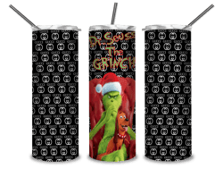 The Grinch Christmas 20/30 Oz Skinny Tumbler Png, Grinch Png, Christmas 20oz Tumbler Wrap, Christmas Tumbler Png