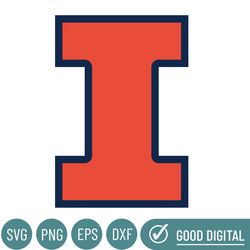 Illinois Fighting Illini Svg, Football Team Svg, Basketball, Collage, Game Day, Football, Instant Download