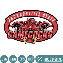 Jacksonville State Gamecocks Svg, Football Team Svg, Basketball, Collage, Game Day, Football, Instant Download