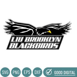 LIU Brooklyn Blackbirds Svg, Football Team Svg, Basketball, Collage, Game Day, Football, Instant Download