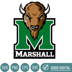 Marshall Thundering Herd Svg, Football Team Svg, Basketball, Collage, Game Day, Football, Instant Download