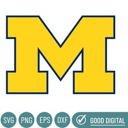 Michigan Wolverines Svg, Football Team Svg, Basketball, Collage, Game Day, Football, Instant Download