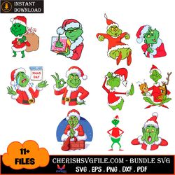 11 Funny Christmas Grinch Svg Files, Christmas Grinch Svg, Grinch Svg