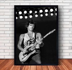 Keith Richards Music Poster Canvas Wall Art Family Decor, Home Decor,Frame Option-1