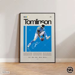 LaDainian Tomlinson Poster, San Diego Chargers Print, NFL Poster, Sports Poster, Football Poster, NFL Wall Art, Sports B