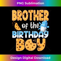 Brother of the birthday boy Milk and Cookies 1st birt - Sophisticated PNG Sublimation File - Craft with Boldness and Assurance