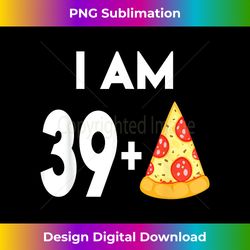 40 Years Old Pizza Gift 40th Birthday Shi - Futuristic PNG Sublimation File - Immerse in Creativity with Every Design