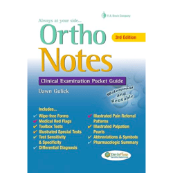 Ortho Notes: Clinical Examination Pocket Guide (Davis's Notes) Third Edition