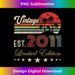 12th birthday vintage limited edition 12 birthd - Classic Sublimation PNG File - Lively and Captivating Visuals
