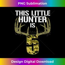 kids 5th birthday hunting t shirt boys funny deer hunter gift - urban sublimation png design - spark your artistic genius