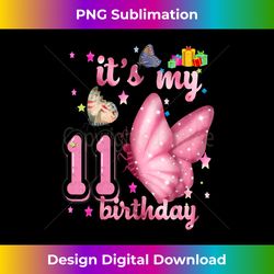 BUTTERFLY Birthday Girl Princess 11th Birthday BUTTE - Futuristic PNG Sublimation File - Crafted for Sublimation Excellence