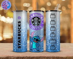 Stitch Starbucks Tumbler Wrap, Stitch  Png, Stitch Tumbler Png 82
