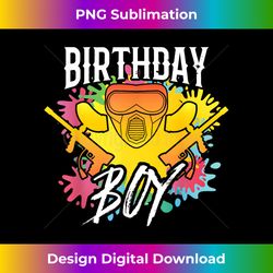 Paintball Birthday Boy Party T - Futuristic PNG Sublimation File - Challenge Creative Boundaries