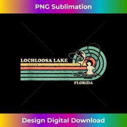 Vintage Retro Summer Fishing Florida Lochloosa Lake Tank - Artisanal Sublimation PNG File - Reimagine Your Sublimation Pieces