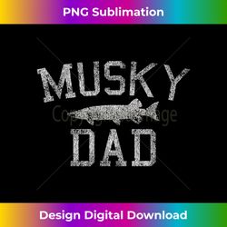 Mens Musky Fishing Dad T-Shirt - Muskie Fishing Gif - Edgy Sublimation Digital File - Pioneer New Aesthetic Frontiers