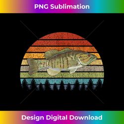 smallmouth bass fish graphic freshwater fishing gift tank - bespoke sublimation digital file - tailor-made for sublimation craftsmanship