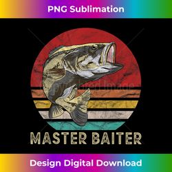 Master Baiter Funny Bass Fishing Gifts for Catching - Chic Sublimation Digital Download - Elevate Your Style with Intricate Details