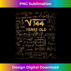 Square Root of 144  12th Birthday 12 Year Old Math Gi - Sublimation-Optimized PNG File - Pioneer New Aesthetic Frontiers