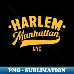 harlem logo - manhattan new york - premium png sublimation file - perfect for sublimation mastery