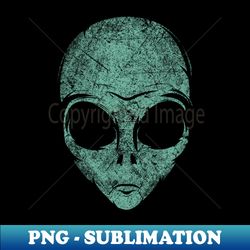 Alien head design - PNG Transparent Digital Download File for Sublimation - Transform Your Sublimation Creations