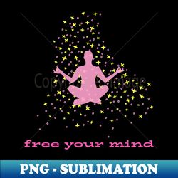 Free your mind - Retro PNG Sublimation Digital Download - Spice Up Your Sublimation Projects