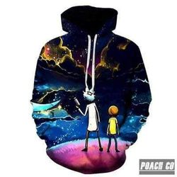 Biaolun 2019 Rick And Morty Jumper Fashion Hoodie Unisex 3D All Over Print