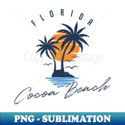 80s Cocoa Beach - Instant PNG Sublimation Download - Transform Your Sublimation Creations