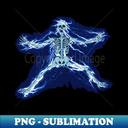 Skeleton Lightning strike Electric shock - Special Edition Sublimation PNG File - Spice Up Your Sublimation Projects