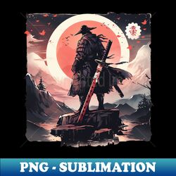 Vintage Japanese Samurai Warrior - Unique Sublimation PNG Download - Unleash Your Creativity