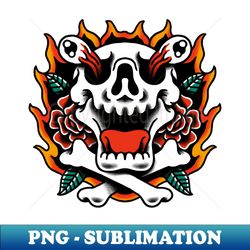 Death and Flower - High-Resolution PNG Sublimation File - Instantly Transform Your Sublimation Projects