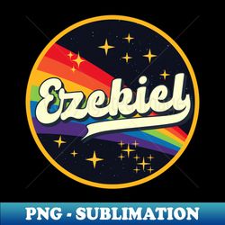 Ezekiel  Rainbow In Space Vintage Style - Premium Sublimation Digital Download - Fashionable and Fearless