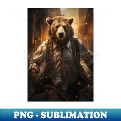 Bear in a Suit - Exclusive Sublimation Digital File - Bold & Eye-catching