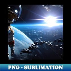 Astronaut in space 1 - High-Resolution PNG Sublimation File - Create with Confidence