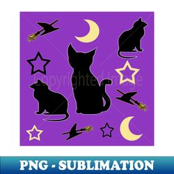 Cats and Witch Hats - High-Resolution PNG Sublimation File - Defying the Norms