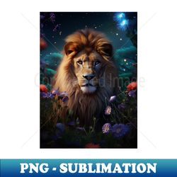 Eden Garden Lion - Instant Sublimation Digital Download - Capture Imagination with Every Detail