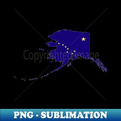 Alaska Map  Flag - Stylish Sublimation Digital Download - Vibrant and Eye-Catching Typography