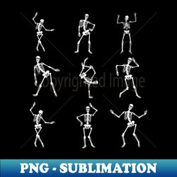 Skeletons Dancing Halloween Funny Skeletons - Exclusive Sublimation Digital File - Capture Imagination with Every Detail