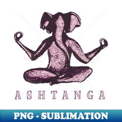 Pink Ashtanga Elephant - PNG Sublimation Digital Download - Perfect for Personalization