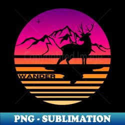 Wander - PNG Transparent Sublimation Design - Bold & Eye-catching